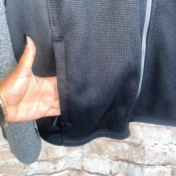 Spyder Mens Bandit Stryke Fleece Lined Jacket Gray And Black Size Medium - Picture 3 of 6